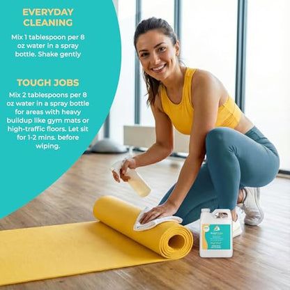 SwaytAway Fitness Mat Cleaner Concentrate Fresh Mint, 32oz Makes 4 Gallons - size: 32 Fl Oz (Pack of 1)