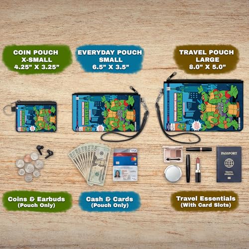 Buckle-Down Women's Zip Wallet - size: Coin Pouch (4.25" x 3.25")