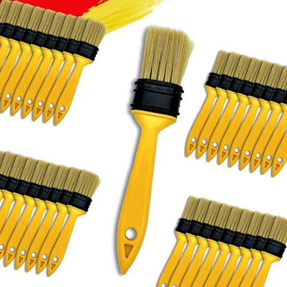 Not Chip Brush Set 1.5 inch 36 Pack, Never Lose Bristles | Paint Brushes for Walls, 100% Plastic, for Paint, Glues, Stains and Single material - size: 1.5 inch, 36 pcs