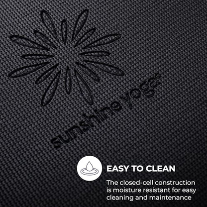 Voyage 5mm Studio Yoga Mats, 10 Pack, 72x24in | Extra Long, Anti-Tear Exercise Mats for Workout, Stretching, Fitness - Non Slip Gym Mats for Home, Schools and Studios - color: Black