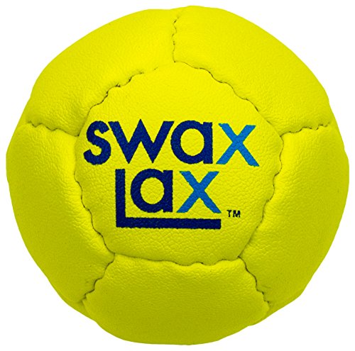 SWAX LAX Lacrosse Training Ball - Indoor Outdoor Practice Less Bounce & Rebounds - color: Yellow
