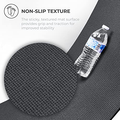 Ascend 6mm Thick Yoga Mat Roll, 50ft x 24in - color: Charcoal