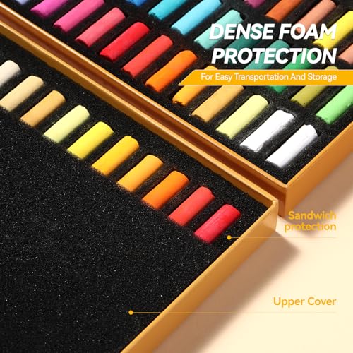 Paul Rubens Soft Pastels, 48 Colors Pastels for Artists and Beginners | Vibrant Colors, Fine Smooth Texture, Easy Blending, Strong Adhesion - style: 48 Colors