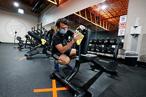 NATURAMA Yoga Mat Cleaner - Eco-Friendly Gym Equipment Cleaner, Works Great On Exercise Machines, Mats, Sports Gear. Cleans sweat without slippery residue. unscented and Hypoallergenic. (32oz x 2)