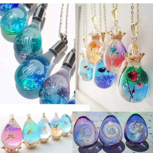 Eggs Ball Silicone Resin Molds for Jewelry Keychain, Epoxy Resin Ball Spheroid Necklace Stone Mold, Mini Orbs Pendant Casting Silicon Mold for UV Resin Crafts, DIY Easter Eggs Planet Jewelry Making - size: Eggs Ball Mold