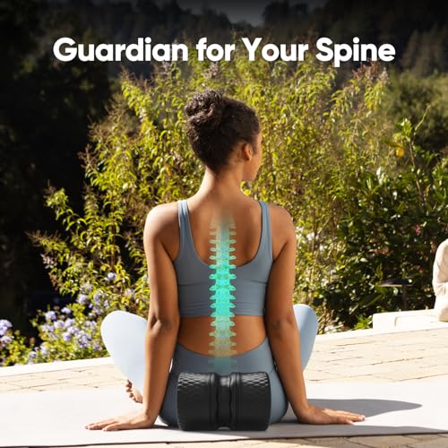 FitBeast Back Roller - Deep Tissue Massage Wheel, Yoga Wheel & Back Stretcher for Pain Relief (6'') - size: 6''