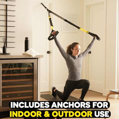 TRX Pro3 Home Gym System – Professional-Grade Suspension Trainer for Strength Training, HIIT, Cardio & Full-Body Workouts, Durable Design with Indoor & Outdoor Anchors