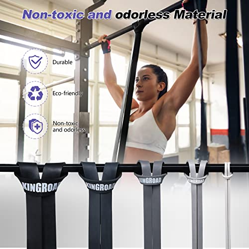 Resistance Band Pull Up Assistance Bands Sets Resistance Heavy Duty Exercise Stretch Fitness Bands for Stretching Power Lifting Workout Training with Instruction Guide - style: Black set of 5 Latex Free, Resistance, Resistance Bands, Pull up