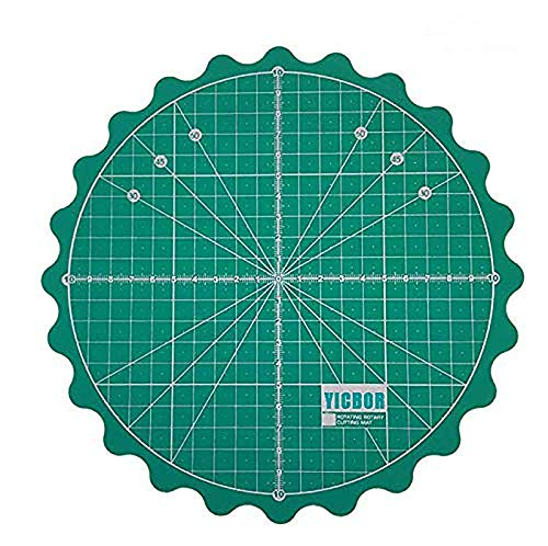Green Self Healing Rotary Cutting Mat, Size 8" x 8", for Office School Supplies Quilting