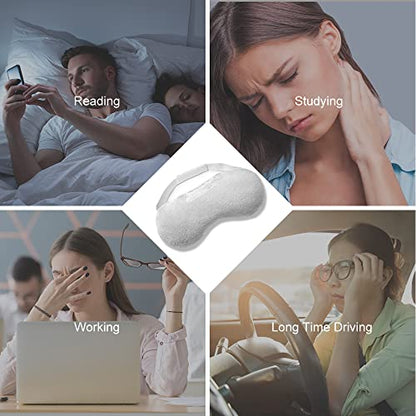 Umisleep Lavender Eye Mask, Weighted Heated Sleep Mask for Men Women, Grey - color: Gray