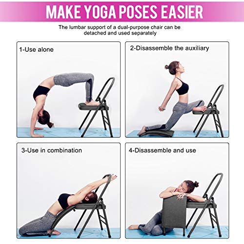 Foldable Yoga Stretching Chair with Lumbar Support