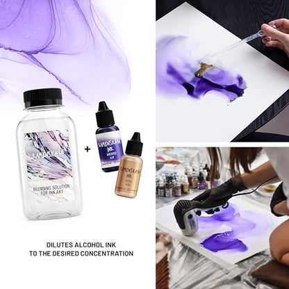 Kamenskaya Alcohol Ink Set with Alcohol Ink Blending Solution