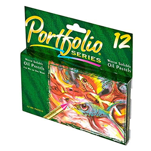Crayola Oil Pastels Portfolio Series, Water Soluble, Colors may vary, 12 Count (52-3612)
