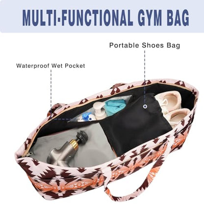 Yoga Mat Bag Yoga Mat Carrier with Shoes Compartment & Wet Pocket Pilates Bag with Zipper Pockets & Yoga Mat Holder Strap Yoga Bags and Carriers Fits All Your Stuff - color: Boho Camel