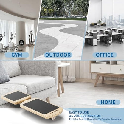 Ankle Balance Board Wooden Single Leg