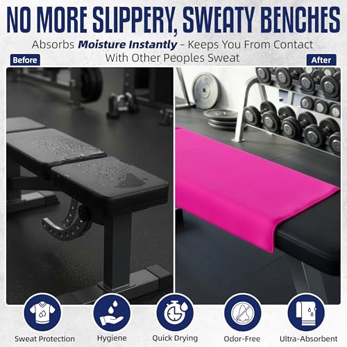 CHEEKY WINX Microfiber Gym Towel – Highly Absorbent Microfiber Sweat Towel, Quick-Dry Lightweight Design, Odour-Resistant Fabric, Matching Carry Bag, Prerry Pink, Large (120 x 60 cm) - color: Pretty in Pink, size: Large
