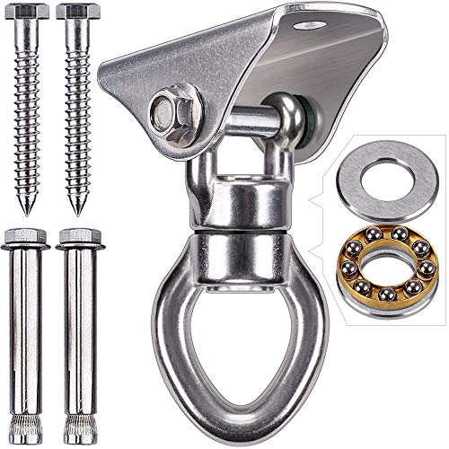 SELEWARE Heavy Duty Swing Swivel Hook, 360° Rotation Bearing Hanger - color: Swivel With Hanger