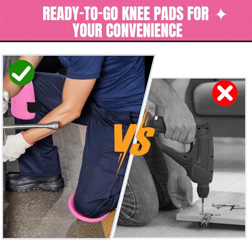 WinnerWhy Garden Knee Pads for Women Men Foam Knee Pads for Work, Pink - color: Pink