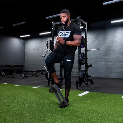 Serious Steel Fitness 패브릭 미니 루프 미끄럼 방지 저항 밴드 세트 | 워밍업, 물리 치료, 둔근 훈련, 속도 및 민첩성 운동 밴드 - color: 레벨 5 - X-Heavy (블랙)