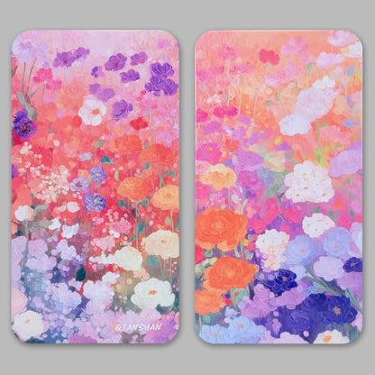 40Pcs Empty Half Pans Watercolor Tin Palette with Magnetic Stripe | Travel Tin Palette Case,Portable Artist Paints Half Pan Kits,DIY Watercolor Oils Acrylics Painting Drawing - color: Blossom Paradise