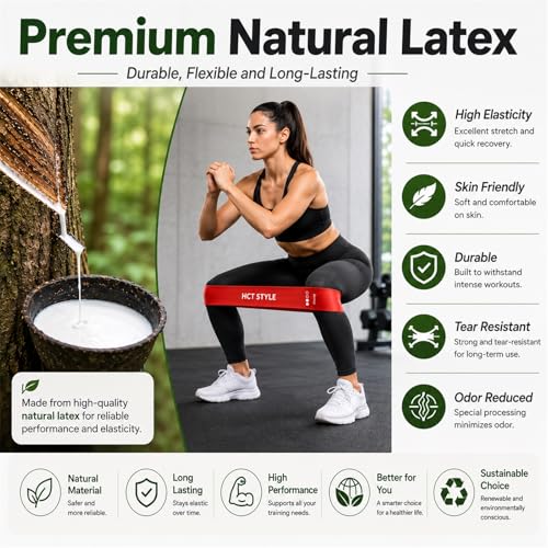 Loop Resistance Bands for Working Out, Exercise Bands Set of 5