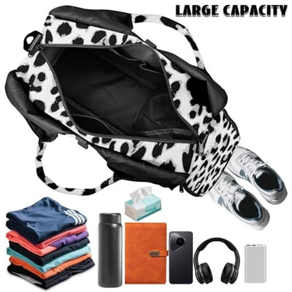 Snow Leopard Print Gym Bag for Women Yoga Mat Bag with Yoga Mat Holder Sports Duffel Bags with Adjustable Strap, Cheetah Print Sports Bags Double Zipper - color: Snow Leopard Print