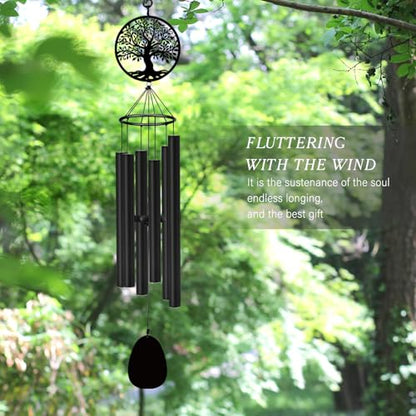 ASTARIN Memorial Wind Chimes for Outside Deep Tone, 36" Bereavement Gifts - size: 36”-Tree of life