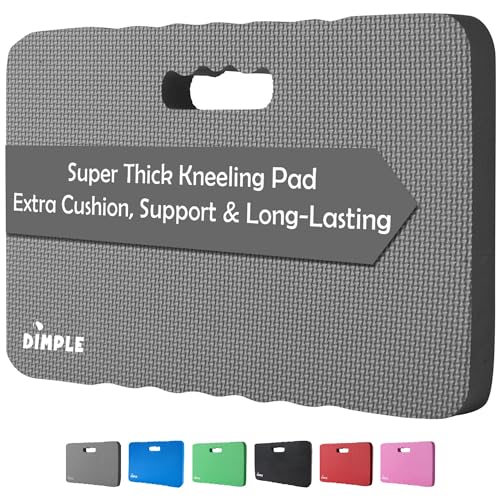 Dimple Kneeling Pad, High Density Thick Foam Comfort Kneeling Mats for Gardening, Yoga Exercise, Garden Cushions, Knee Pads - color: Grey, size: Single
