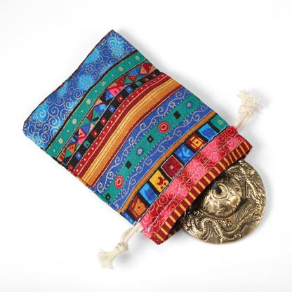 Boao Tingsha Meditation Bell with Bag,2 Dragons with Bell Embossed - color: 2 Dragons with Bell Embossed