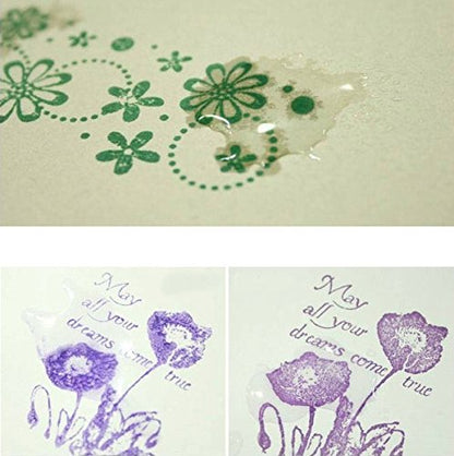 Lsushine 15 Colors Craft Ink Pads, Washable Stamp Pads for DIY Stamping | Ink Pad Set for Rubber Stamps, Finger Painting, Crafts on Paper, Wood, Fabric, Scrapbooking, DIY & Back to School Supplies