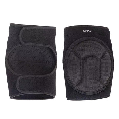 Plus Size Knee Pads with Soft Foam for Men Women, Adjustable, Black, 1 Pair - color: Black, size: X-Large
