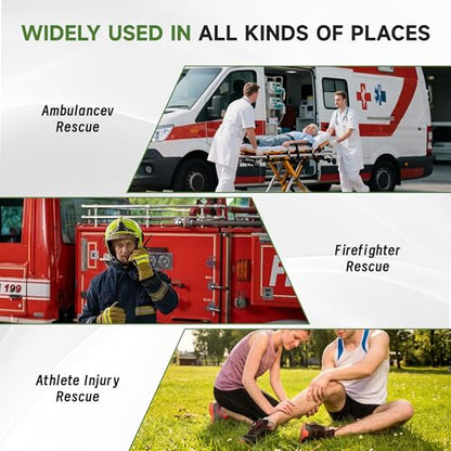 Folding Stretcher for Medical Emergency with Heavy Duty Handles - color: Camo
