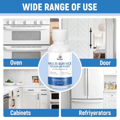 White Paint Multi Surface Semi-Gloss White Touch Up Paint Repair for Metal,Wall,Door,Cabinets,Wood,Furniture, Appliance,Metal, Acrylic Touch Up Paint Pen, Enamel 30ML - color: Semi-Gloss White - 1.5 oz