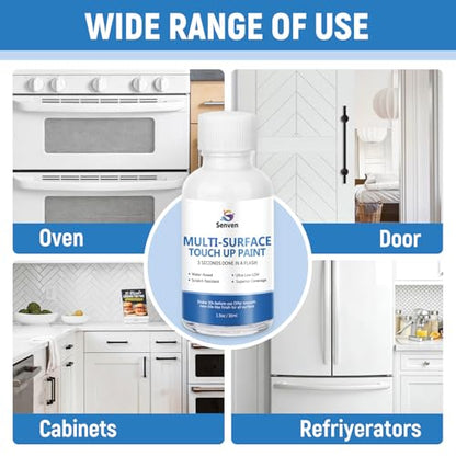 White Paint Multi Surface Semi-Gloss White Touch Up Paint Repair for Metal,Wall,Door,Cabinets,Wood,Furniture, Appliance,Metal, Acrylic Touch Up Paint Pen, Enamel 30ML - color: Semi-Gloss White - 1.5 oz