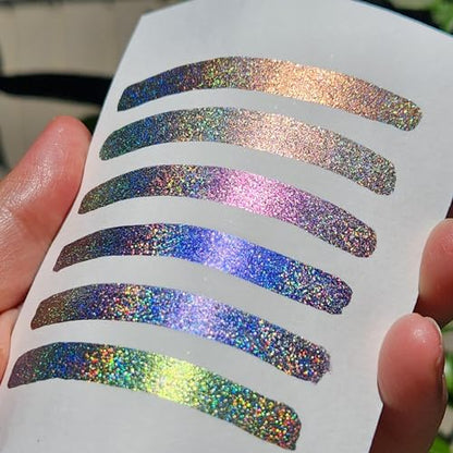 IUILE Handmade Watercolor Paints - Perfection Dot Card (6 colors). Color Shift, Metallic, Shiny, Shimmer - color: Perfection Dot