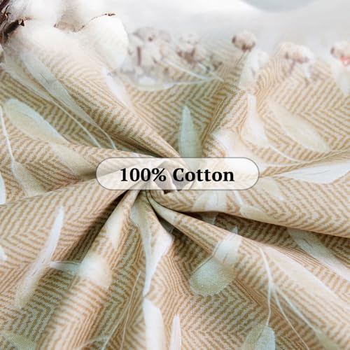 ZonLi 100% Cotton Futon Mattress Cover with Zipper Full Size Washable - color: Beige, size: Full