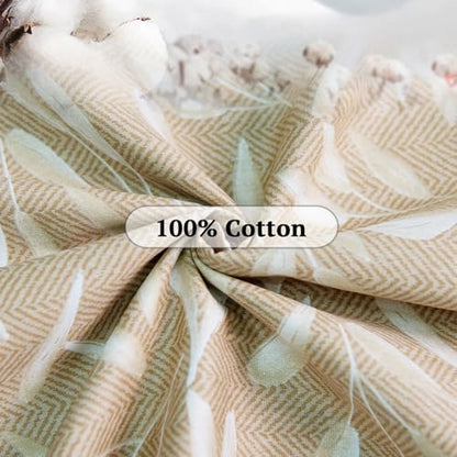 ZonLi 100% Cotton Futon Mattress Cover with Zipper Twin Size Washable - color: Beige, size: Twin