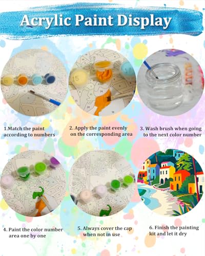 TOCARE Framed Paint by Numbers Kit for Adults Beginners & Kids Ages 8-12,12x12inch Golden Doodle Paint by Number with Frame,Dog Paint by Numbers Framed Canvas for Amimal Lover(Without Easel) - color: TC-F-296