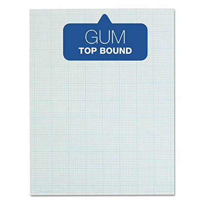 TOPS Cross-Section Pads, 8-1/2" x 11", Glue Top, Graph Rule (10 x 10), 50 Sheets (35101) - size: 10 Squares/Inch 50 Sheets