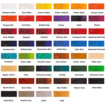 Mont Marte Oil Paint Premium, 3.4 US fl.oz (100ml) Tube, Flesh Tone, Heavy Body Paint, Artist Quality, Good Coverage, Excellent Tinting Strength, Ideal for Painting Canvas - color: Flesh Tone, size: 3.4 Fl Oz (Pack of 1)