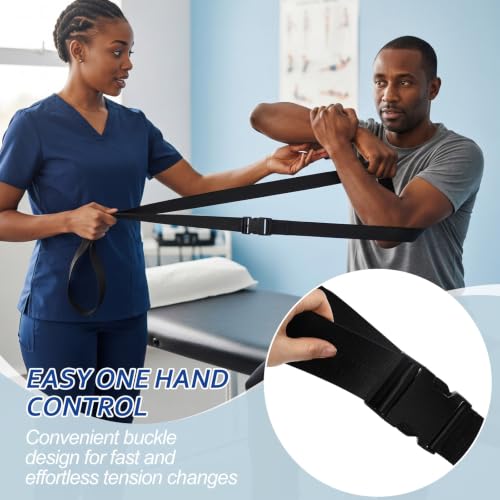 2 Pack Extremity Mobilization Belt Manual Traction, Black