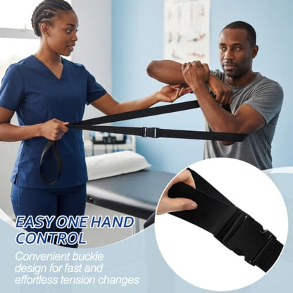 2 Pack Extremity Mobilization Belt Manual Traction, Black