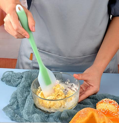 5PCS Silicone Spatula Set Heat Resistant Cake Cream Butter Spatulas Mixing Batter Scraper Non-Stick Flexible Baking Cooking Tool BPA-Free