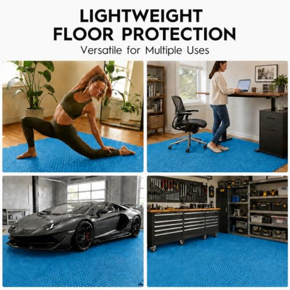 18 Pcs EVA Foam Floor Tiles, Puzzle Exercise Mat Set for Gym - color: Sky Blue
