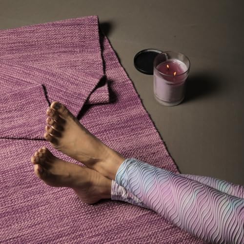 Trade Star Highly Absorbent Reversible Yoga Rug Perfect Size Mat Travel Mat for Indoor And Outdoor Use 72"L x 24"W Inches Organic Cotton Yoga Mat Handloomed Meditation Rug Tie Dye Yoga Mat for Exercise - color: Color 6