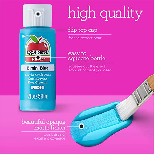 Apple Barrel Acrylic Paint, Award Blue 2 oz, 21892EA- (Pack of 3) - color: Award Blue, size: 2 Fl Oz (Pack of 3)