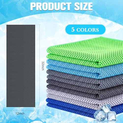 Maitys 500 Pcs Cooling Towel Bulk for Neck and Face, Neutral Set - color: Neutral Set