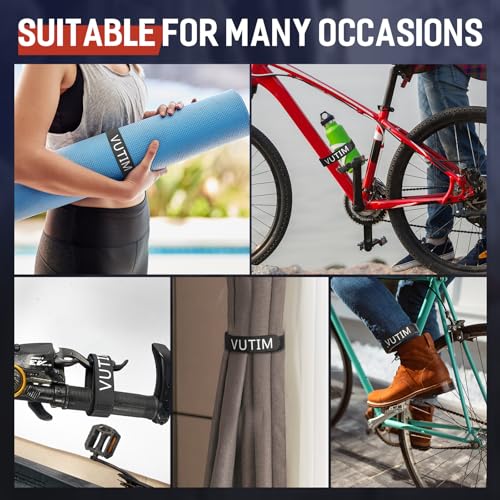 4PCS Bike Rack Strap, Bike Rack Accessory,Adjustable Wheel Securing Straps, Non-Slip Fixed Bike Wheel, Suitable for Camping Equipment, Yoga Mats, Binding Sport Bottle Bicycles, Curtains