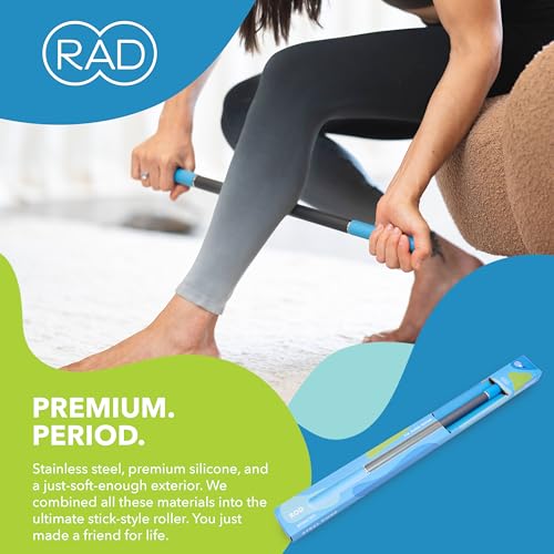 RAD Rod – Deep Tissue Massage Roller Stick – Myofascial Release Tool for Legs, Back, Neck, Arms & Shoulders – Muscle Roller for Mobility & Recovery - style: Rod