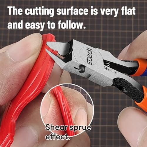 stedi Model Nippers, Sprue Cutter with Ultra-thin Single-Blade | Stiff Spring , Hobby Nippers for Gundam Repairing Plastic Model and Miniature Model - style: Single-Blade Nippers(Blue for Bedinners)